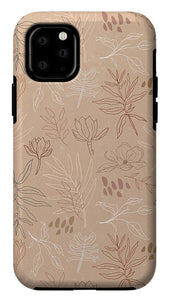 Desert Leaf Pattern - Phone Case