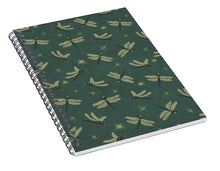 Load image into Gallery viewer, Dragonfly Pattern - Spiral Notebook