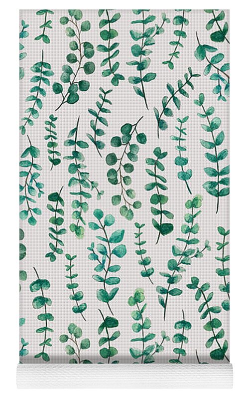 Eucalyptus Watercolor Pattern - Yoga Mat