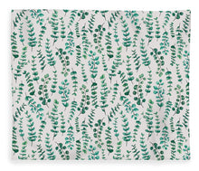 Load image into Gallery viewer, Eucalyptus Watercolor Pattern - Blanket