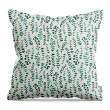 Load image into Gallery viewer, Eucalyptus Watercolor Pattern - Throw Pillow