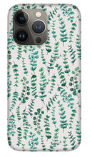 Load image into Gallery viewer, Eucalyptus Watercolor Pattern - Phone Case