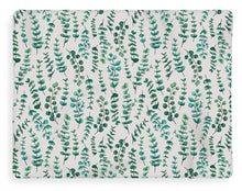 Load image into Gallery viewer, Eucalyptus Watercolor Pattern - Blanket