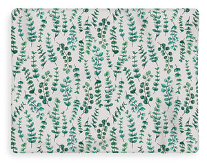 Eucalyptus Watercolor Pattern - Blanket