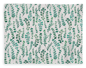 Eucalyptus Watercolor Pattern - Blanket