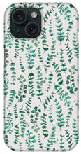 Load image into Gallery viewer, Eucalyptus Watercolor Pattern - Phone Case