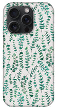 Load image into Gallery viewer, Eucalyptus Watercolor Pattern - Phone Case