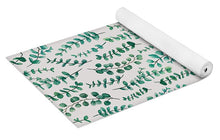 Load image into Gallery viewer, Eucalyptus Watercolor Pattern - Yoga Mat