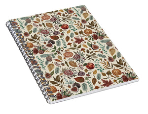 Fall Forest Pattern - Spiral Notebook