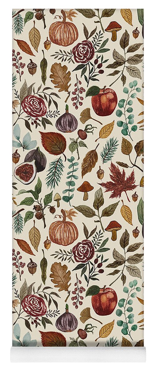 Fall Forest Pattern - Yoga Mat