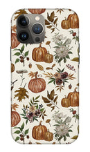 Load image into Gallery viewer, Fall Pumpkins, Flowers and Leaves - Phone Case