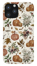 Load image into Gallery viewer, Fall Pumpkins, Flowers and Leaves - Phone Case