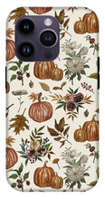 Load image into Gallery viewer, Fall Pumpkins, Flowers and Leaves - Phone Case