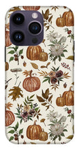 Load image into Gallery viewer, Fall Pumpkins, Flowers and Leaves - Phone Case