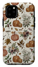 Load image into Gallery viewer, Fall Pumpkins, Flowers and Leaves - Phone Case