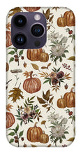 Load image into Gallery viewer, Fall Pumpkins, Flowers and Leaves - Phone Case