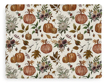 Load image into Gallery viewer, Fall Pumpkins, Flowers and Leaves - Blanket