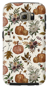 Fall Pumpkins, Flowers and Leaves - Phone Case