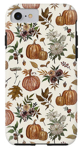 Fall Pumpkins, Flowers and Leaves - Phone Case