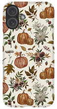 Load image into Gallery viewer, Fall Pumpkins, Flowers and Leaves - Phone Case