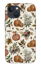 Load image into Gallery viewer, Fall Pumpkins, Flowers and Leaves - Phone Case