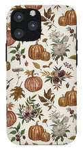 Load image into Gallery viewer, Fall Pumpkins, Flowers and Leaves - Phone Case