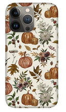 Load image into Gallery viewer, Fall Pumpkins, Flowers and Leaves - Phone Case