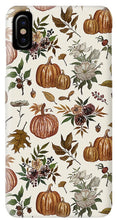 Load image into Gallery viewer, Fall Pumpkins, Flowers and Leaves - Phone Case