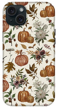 Load image into Gallery viewer, Fall Pumpkins, Flowers and Leaves - Phone Case