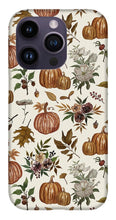 Load image into Gallery viewer, Fall Pumpkins, Flowers and Leaves - Phone Case