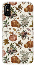 Load image into Gallery viewer, Fall Pumpkins, Flowers and Leaves - Phone Case