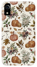 Load image into Gallery viewer, Fall Pumpkins, Flowers and Leaves - Phone Case