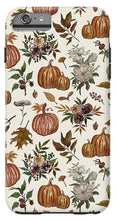 Load image into Gallery viewer, Fall Pumpkins, Flowers and Leaves - Phone Case