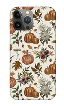 Load image into Gallery viewer, Fall Pumpkins, Flowers and Leaves - Phone Case