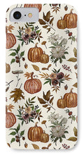 Load image into Gallery viewer, Fall Pumpkins, Flowers and Leaves - Phone Case