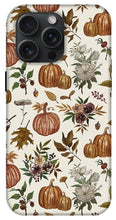 Load image into Gallery viewer, Fall Pumpkins, Flowers and Leaves - Phone Case