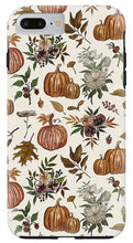 Load image into Gallery viewer, Fall Pumpkins, Flowers and Leaves - Phone Case