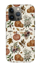 Load image into Gallery viewer, Fall Pumpkins, Flowers and Leaves - Phone Case