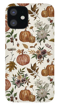 Load image into Gallery viewer, Fall Pumpkins, Flowers and Leaves - Phone Case