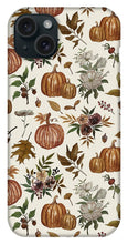 Load image into Gallery viewer, Fall Pumpkins, Flowers and Leaves - Phone Case