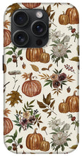 Load image into Gallery viewer, Fall Pumpkins, Flowers and Leaves - Phone Case