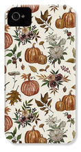 Load image into Gallery viewer, Fall Pumpkins, Flowers and Leaves - Phone Case