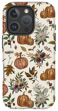 Load image into Gallery viewer, Fall Pumpkins, Flowers and Leaves - Phone Case