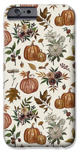 Load image into Gallery viewer, Fall Pumpkins, Flowers and Leaves - Phone Case