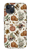 Load image into Gallery viewer, Fall Pumpkins, Flowers and Leaves - Phone Case