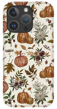 Load image into Gallery viewer, Fall Pumpkins, Flowers and Leaves - Phone Case