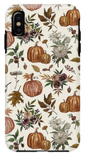 Load image into Gallery viewer, Fall Pumpkins, Flowers and Leaves - Phone Case