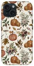 Load image into Gallery viewer, Fall Pumpkins, Flowers and Leaves - Phone Case