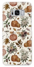 Load image into Gallery viewer, Fall Pumpkins, Flowers and Leaves - Phone Case