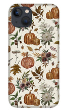 Load image into Gallery viewer, Fall Pumpkins, Flowers and Leaves - Phone Case